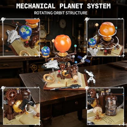 Spinning Solar System Building Block Set 672PCS Planetary Orbit Model