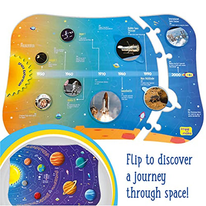 Imagimake Mapology - Solar System Jigsaw Puzzle for Kids Ages 4+ - style: Solar System