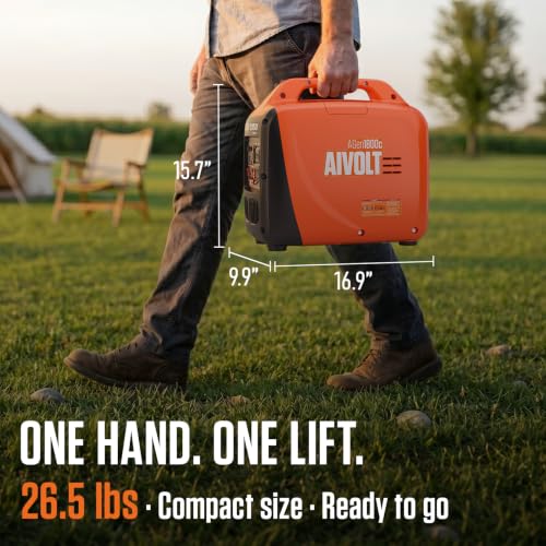 AIVOLT 1750W Inverter Generator Portable Gas Generator for Camping Home