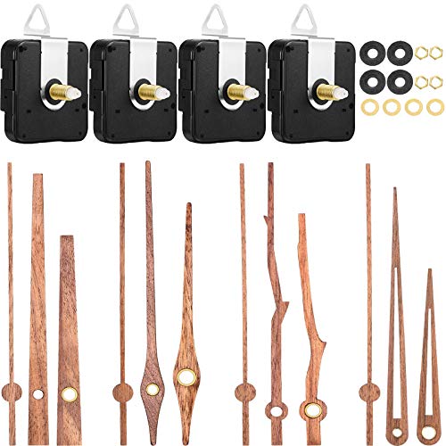 Mudder 4 Pcs Clock Mechanism Replacement Kit, Fit for 12 Inch Clock,20 mm - size: Fit for 12 Inch Clock,20 mm