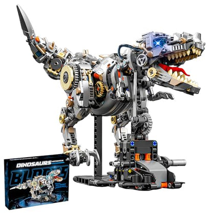 HJPLPXH Mechanical Tyrannosaurus Building Blocks Set with LED Light - style: T-Rex