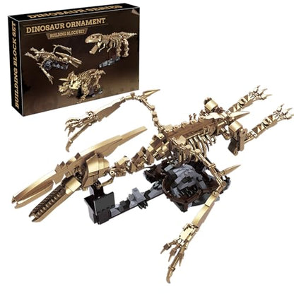 Pterosaur Dinosaur Skeleton Building Blocks Detailed Fossil Model with Adjustable Wings & Joints STEM Learning Construction Toy Educational Gift for Kids Teens and Paleontology Fans - style: Pterosaur Fossil