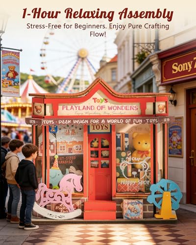 Rolife Toy Shop DIY Miniature House Kit - color: Whimsy Toy Shop