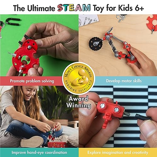 The OFFBITS Stem Building Toys, ChopperBit Educational Robot, Build Your Own Robot for Kids 8+ Years, Stem Toys Engineering Kit, Motorcycle Vehicle Construction Kit Gift Ideas Boys & Girls