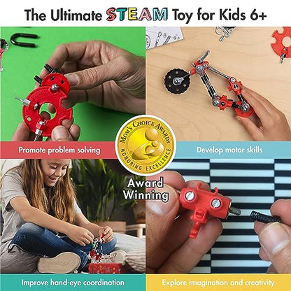 The OFFBITS Stem Building Toys, ChopperBit Educational Robot, Build Your Own Robot for Kids 8+ Years, Stem Toys Engineering Kit, Motorcycle Vehicle Construction Kit Gift Ideas Boys & Girls