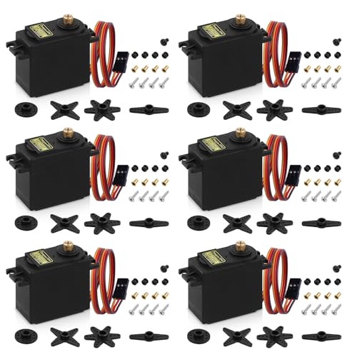 Deegoo-FPV MG995 Metal Gear Digital Servos, 6-Pack - style: 6 Pack