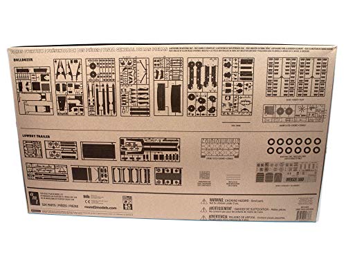 AMT Lowboy Trailer & Bulldozer Combo 1:25 Scale Model Kit (AMT1218),Black