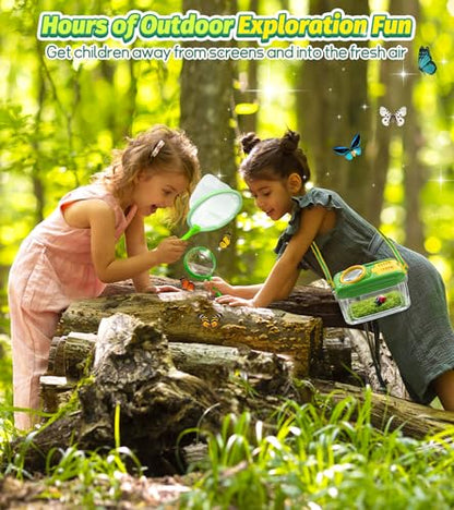 Bug Catcher for Kids, 17 PCS Bug Catching Kit with Bug Collector Toy Bugs - style: 17-Piece Set