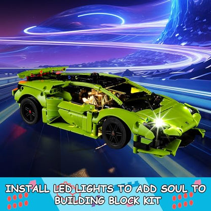 LED Light Kit for Lego Huracán Tecnica 42161 Building Set, Compatible with Lego 42161 Building Blocks Model(Not Include Blocks Set) - style: 42161
