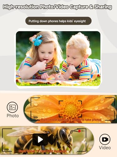 Microscope for Kids 1000X Handheld Digital Miniscope Stem Toys Gifts - color: Brown