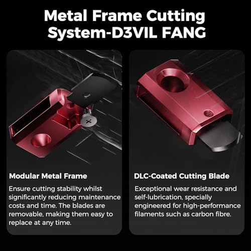 Creality DXC2 Extruder, Upgrade K2 Plus/K2/K2 Pro Extruder, Magnetic Snap-On 1s Quick Replace with DLC Filament Cutter, Official K2 Series Dual Gear Feeding Extrusion for Creality 3D Printers - style: K2 Series DXC Extruder