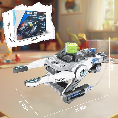 Robotic Mechanical Hand STEM Toy, DIY Engineering Kit for Kids 8+ (White) - color: White