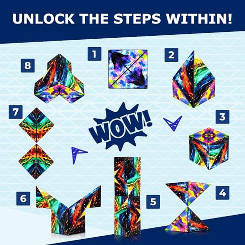 Shashibo ICOSA XL Magnetic Puzzle Toy, Stress Relief Fidget Toy - color: Infinity, size: ICOSA