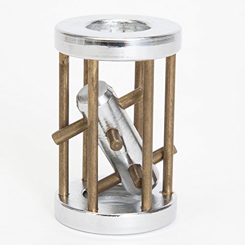 Bits and Pieces Metal Brain Teaser Puzzle - Torpedo Disentanglement Puzzle, 3D Assembly Puzzles for Adults - style: Torpedo