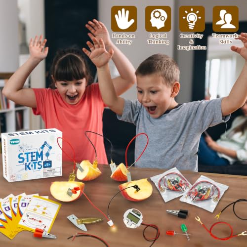 Science Kits for Kids, 6 Pack Fruit Battery Bulk STEM Circuit Kits 6-12