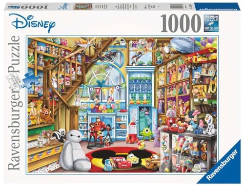 Ravensburger Disney-Pixar Toy Store Jigsaw Puzzle - 1000 piece Puzzle for Adults and Kids | Unique Softclick Technology | Eco-Friendly Material | FSC Certified - style: Original Packaging