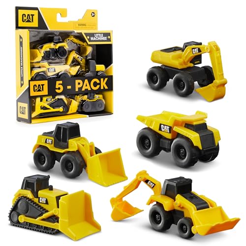 Cat Construction Little Machines 5 Pack - Great Cake Toppers - style: 5 Pack