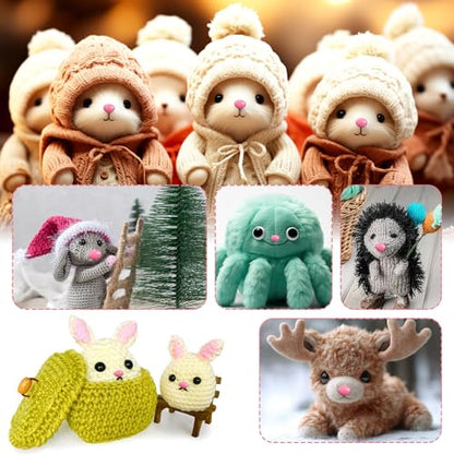 TOAOB 114pcs Pink Safety Noses for Amigurumis Plastic Animals Safety Noses - color: Pink