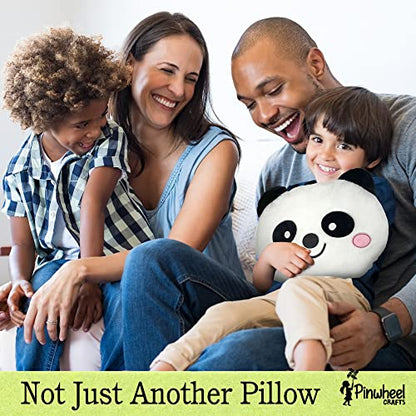 Pinwheel Crafts Beginner Sewing Kit for Kids 8-12 with DIY Panda Pillow - color: Panda Pillow-White
