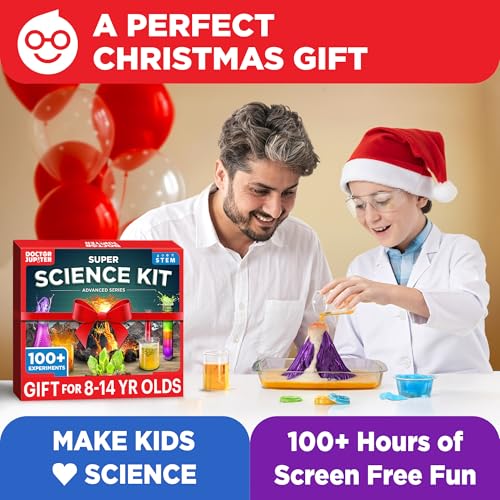 Doctor Jupiter Super Science Experiments Kit for Kids Ages 8+ - style: Super Science Kit: 8+
