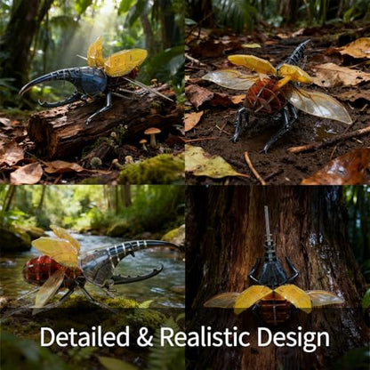 3D Acrylic Insect Puzzle DIY Bug Model Kit Animal STEM Gift - color: Hercules Beetle