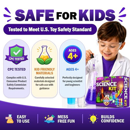 Jim&Gloria Science Kits for Kids Age 5-7 8-12 Year Old Birthday Gifts for Girls Boys, Learning & Educational Toys, Stem Toys, Chemistry Set, Science Experiments for Kids Volcano Projects