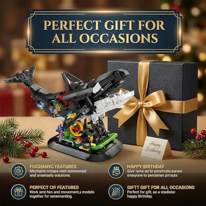 Mechanical Orca Building Set Steampunk Model Kit - color: Orca