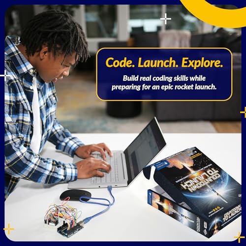 LINGO Countdown to Launch STEM Coding Kit - Build, Code & Explore Rocket Launch Concepts - Science Kits for Ages 13+ Years for Birthdays & Holidays