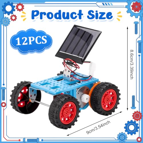 Soulchen 12 Pack Stem Kits for Kids Bulk Stem Solar Robot Kit, Age 12-14