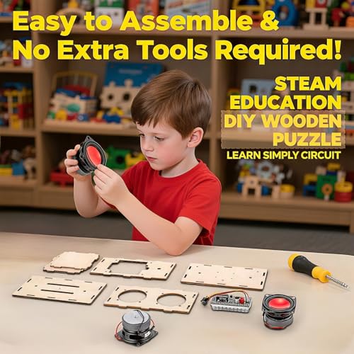 STEM Projects Build Bluetooth Speaker Kit for Kids & Adults Age 8-12 - color: Blue