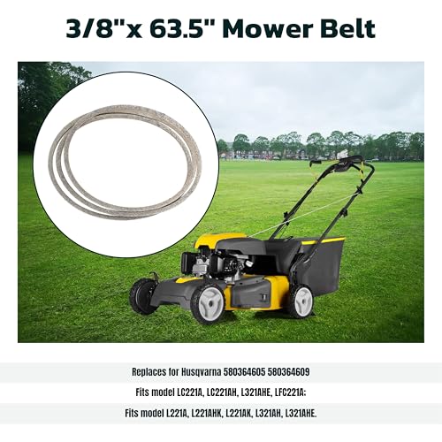 Idler Pulley Belt Repair Kit Replaces 587973001 587969201 580364609, fits for Husqvarna LC221A LC221AH Walk-Behind Lawn Mowers, for Husqvarna 22" AWD HU675AWD HU725AWD Mowers