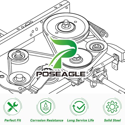 AM37249 Idler Pulley for John Deere 48 Inch X300 STX38 Tractors - size: 1xAM37249
