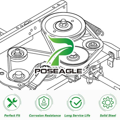 AM37249 Idler Pulley for John Deere 48 Inch X300 STX38 Tractors - size: 1xAM37249