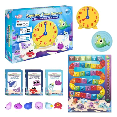 The Fidget Game Squishy Time Rescue - Telling Time Game for Kids Ages 6-11