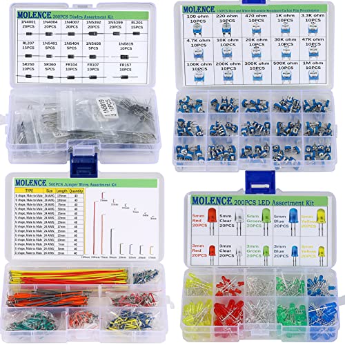 5162pcs DIY Electronics Components Kit Assortment