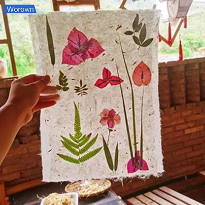 Worown A6 Wooden Paper Making Screen Kit,Paper Making Frames, Mould and Deckle for DIY Crafts - size: A6