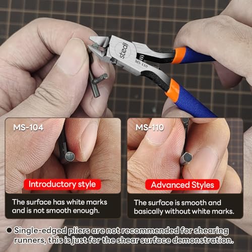 stedi Model Nippers, Sprue Cutter with Ultra-thin Single-Blade - style: Single-Blade Nippers(Blue for Bedinners)