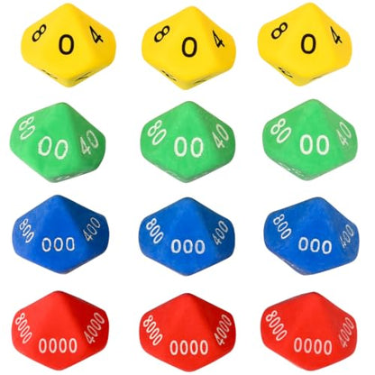 LEARNING ADVANTAGE Place Value Dice, 10 Sided, Pack of 12