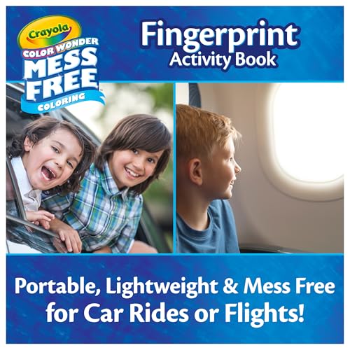 Crayola Color Wonder Mess Free Fingerprint Activity Book, Finger Painting Alternative, Arts & Crafts Gift for Kids Ages 3+ - size: Medium