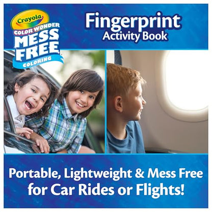 Crayola Color Wonder Mess Free Fingerprint Activity Book, Finger Painting Alternative, Arts & Crafts Gift for Kids Ages 3+ - size: Medium