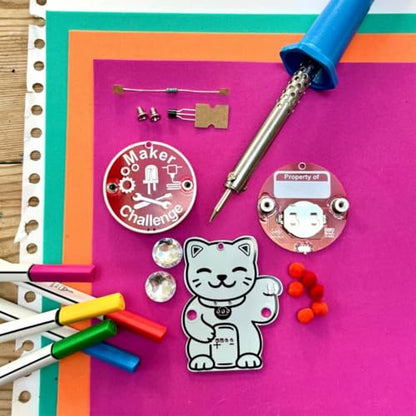 Learn to Solder – Transistor Cat | DIY Electronics Soldering Project for Beginners Ages 14+ & Adult Hobbyists | PCB, Buzzer & Transistor Included