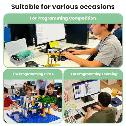Micro:bit Smart Farm Learning Kit,16 Progressive STEM Projects for School Student | MakeCode & Python Programming | Actuators for IoT Agriculture Education (Without Micro:bit Board)