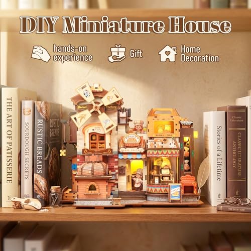 Fsolis 3D Wooden Puzzles for Adults - Mechanical Bread Factory Building Kit - color: Bread Factory