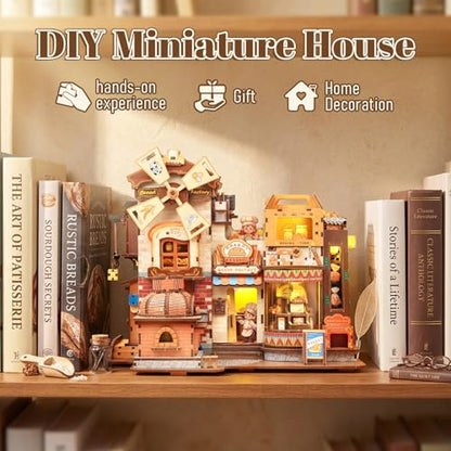 Fsolis 3D Wooden Puzzles for Adults - Mechanical Bread Factory Building Kit - color: Bread Factory