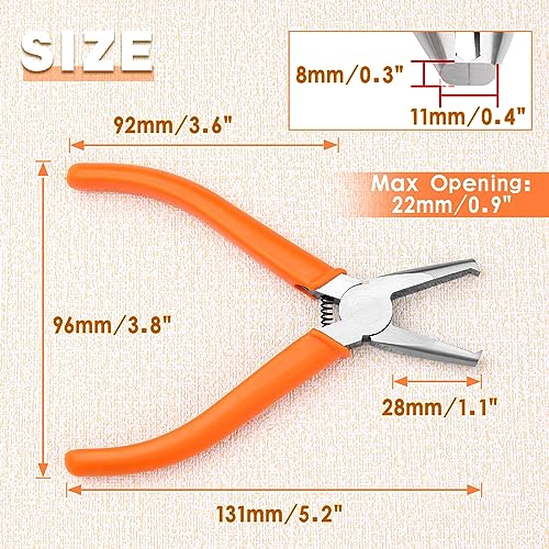 Transverse End Cutter SMT/SMD Chip Cutters Side Cutting Pliers 90 Degree Blade Front Angle Cutter with Extra Long Flat Nose Flush Cutters with 0.31 Inches Cutting Edge for Tight Places - style: 0.31"