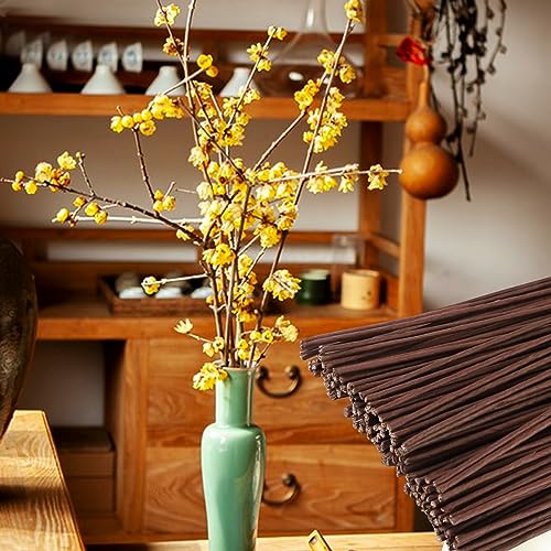 120 Pack Floral Wire Stems for Paper Flower Crafts - 2 Gauge, 16 Inch Artificial Wreath Making Supplies (Brown) - size: 2 Gauge Brown