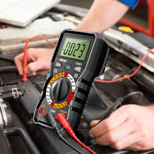 ANENG Digital Multimeter with Case,DC AC Voltmeter,Ohm Volt Amp Meter - color: Black