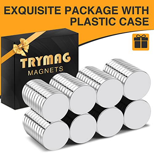 TRYMAG Small Magnets 120Pcs, 10x2mm Mini Neodymium Magnet - size: 10x2mm-120Pcs