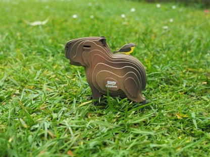 EUGY Capybara 3D Puzzle, 32 Piece Paper Craft Kit for Kids 6+