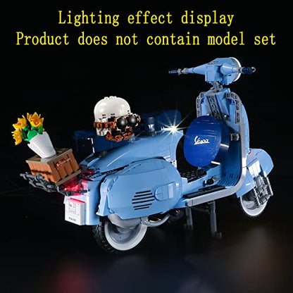 GEAMENT LED Light Kit Compatible with LEGO Vespa 125 - Lighting Set for Creator 10298 Building Model (Model Set Not Included)